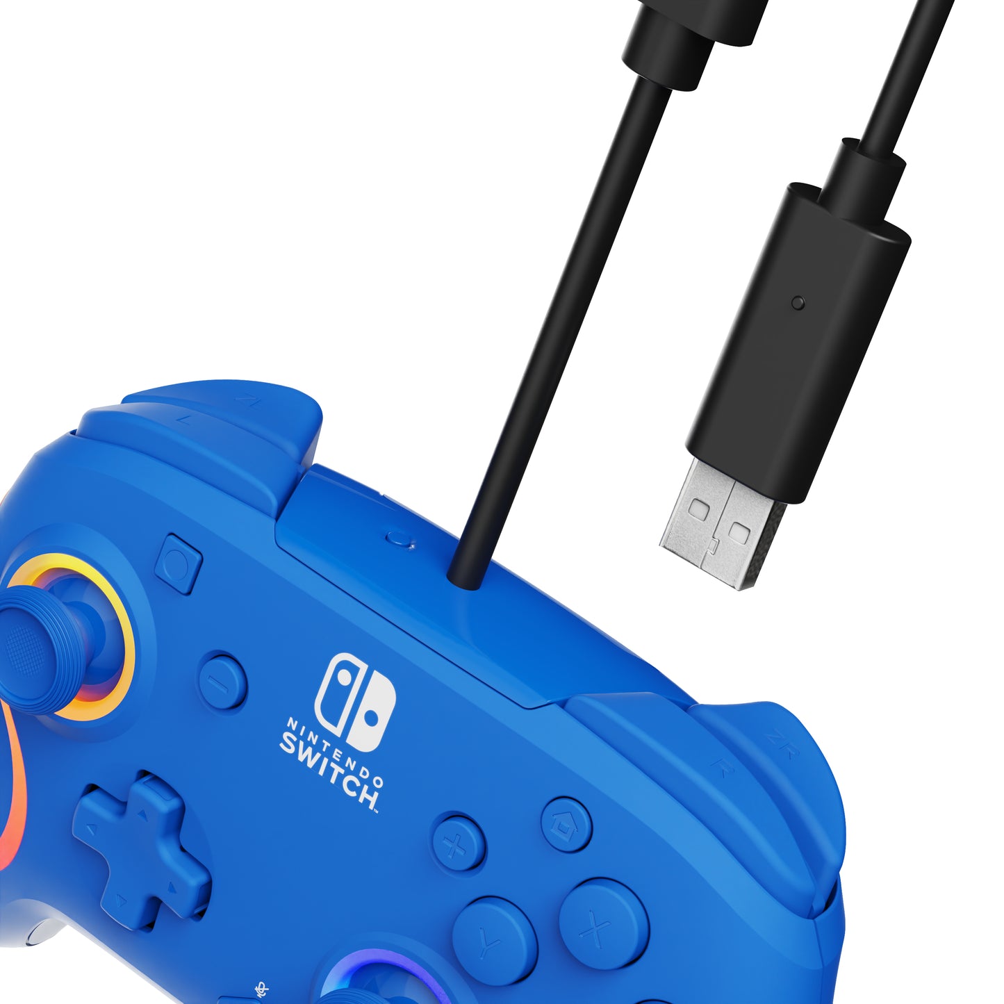 PDP Afterglow Wave Bleu USB Manette de jeu Analogique/Numérique Nintendo Switch, Nintendo Switch OLED