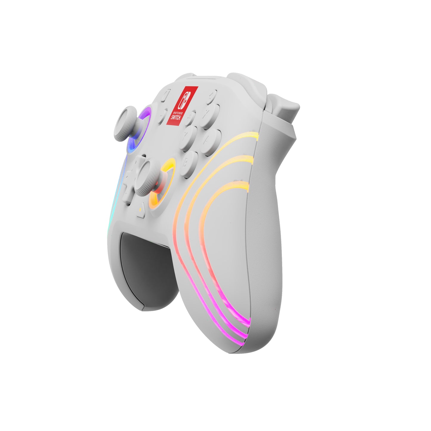 PDP Afterglow Wave Blanc Manette de jeu Analogique/Numérique Nintendo Switch, Nintendo Switch OLED