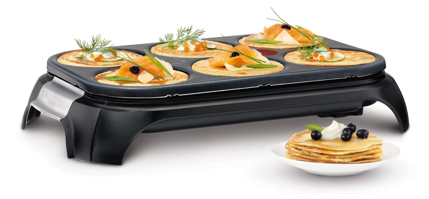 Tefal PY558813 appareil à crêpes 6 crèpe(s) 1000 W Noir