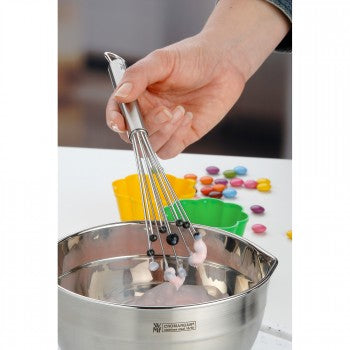 WMF 1873006030 Fouet à boules Silicone, Acier inoxydable Noir, Acier inoxydable