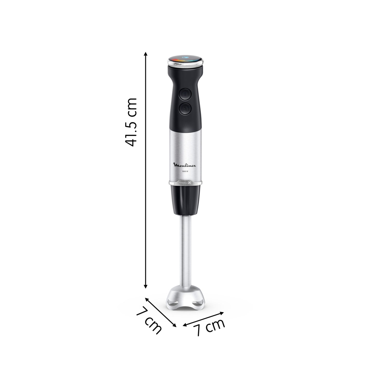 Moulinex DD6718 blender Mélangeur par immersion 1000 W Noir, Acier inoxydable