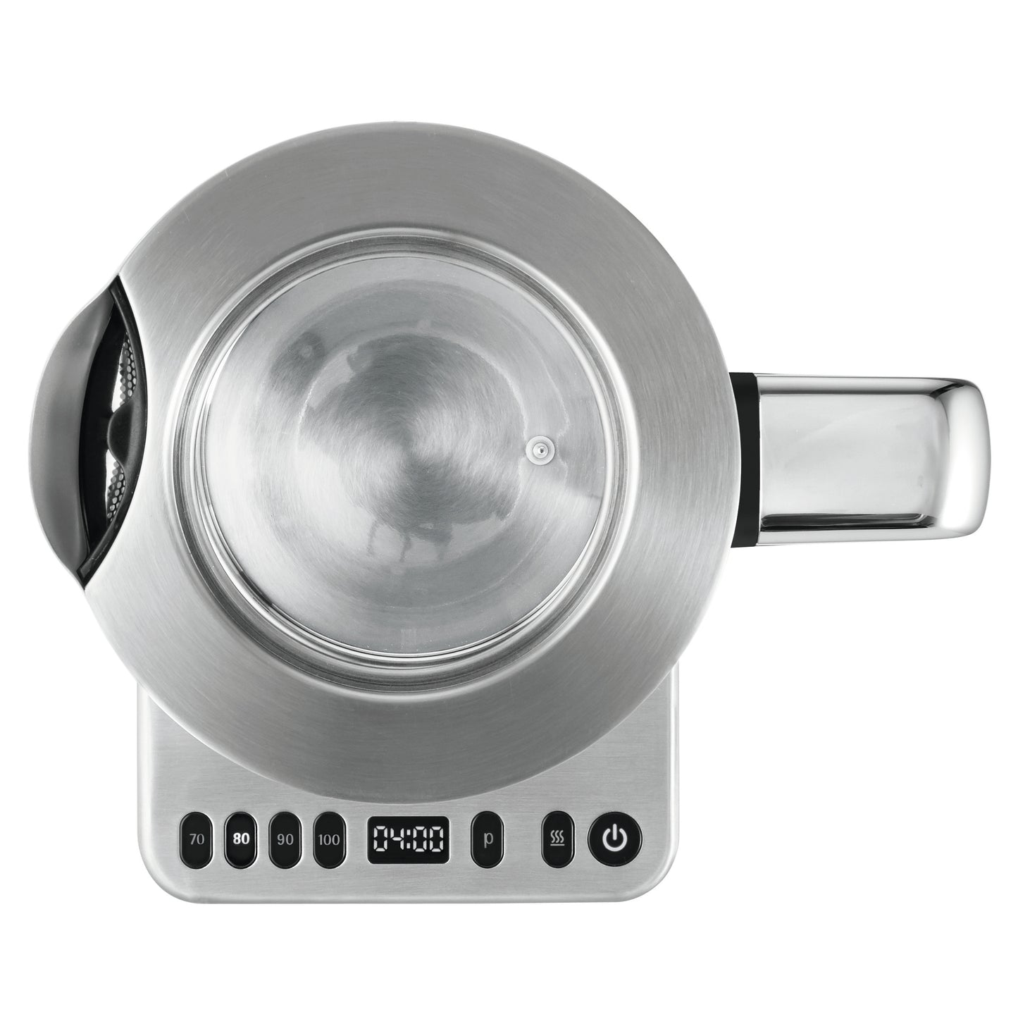 WMF Lono 0413160011 bouilloire 1,7 L 3000 W Noir, Acier inoxydable, Transparent
