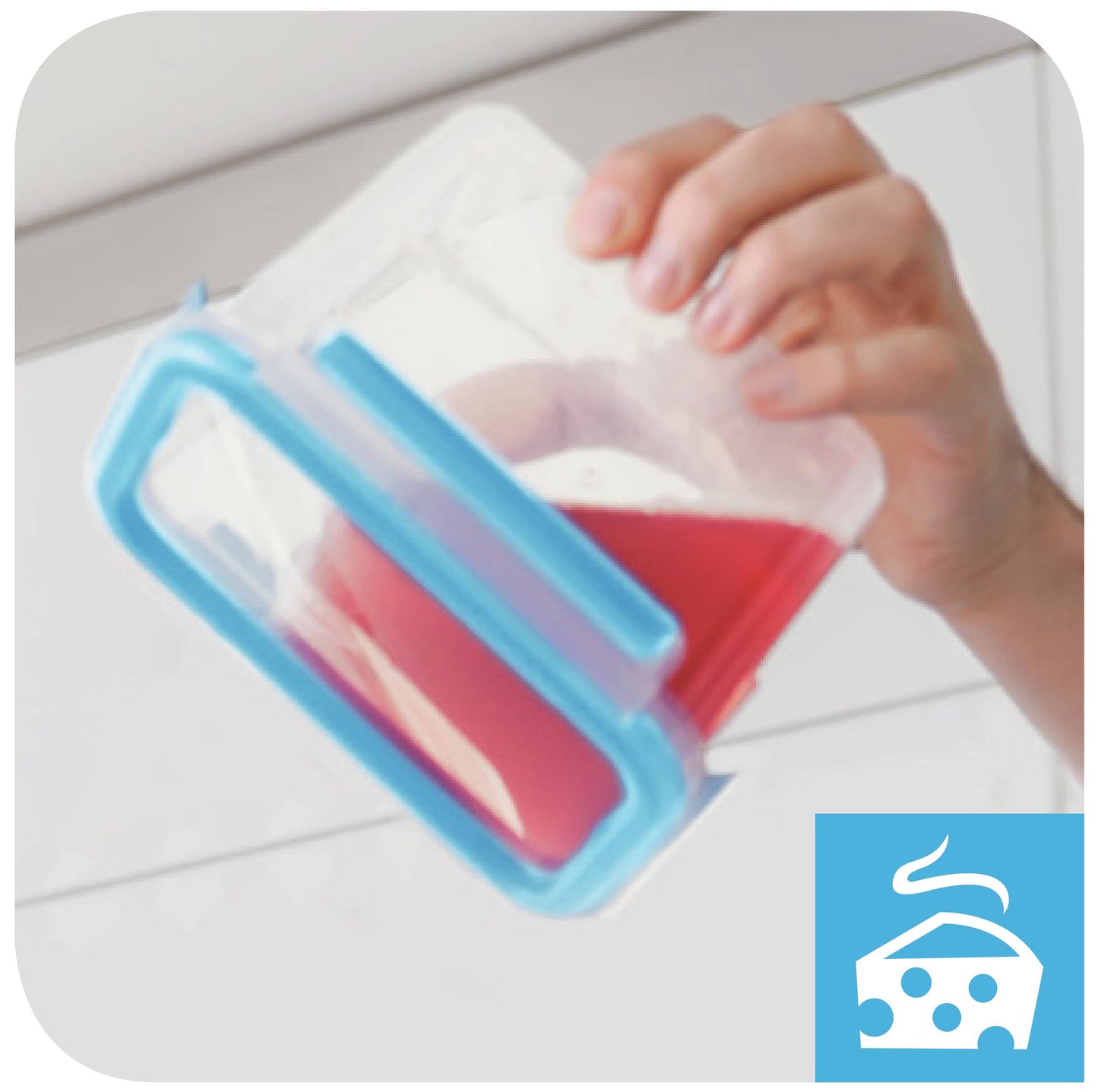 Tefal K30220 boîte hermétique alimentaire Rectangulaire 3,7 L Bleu, Transparent 1 pièce(s)