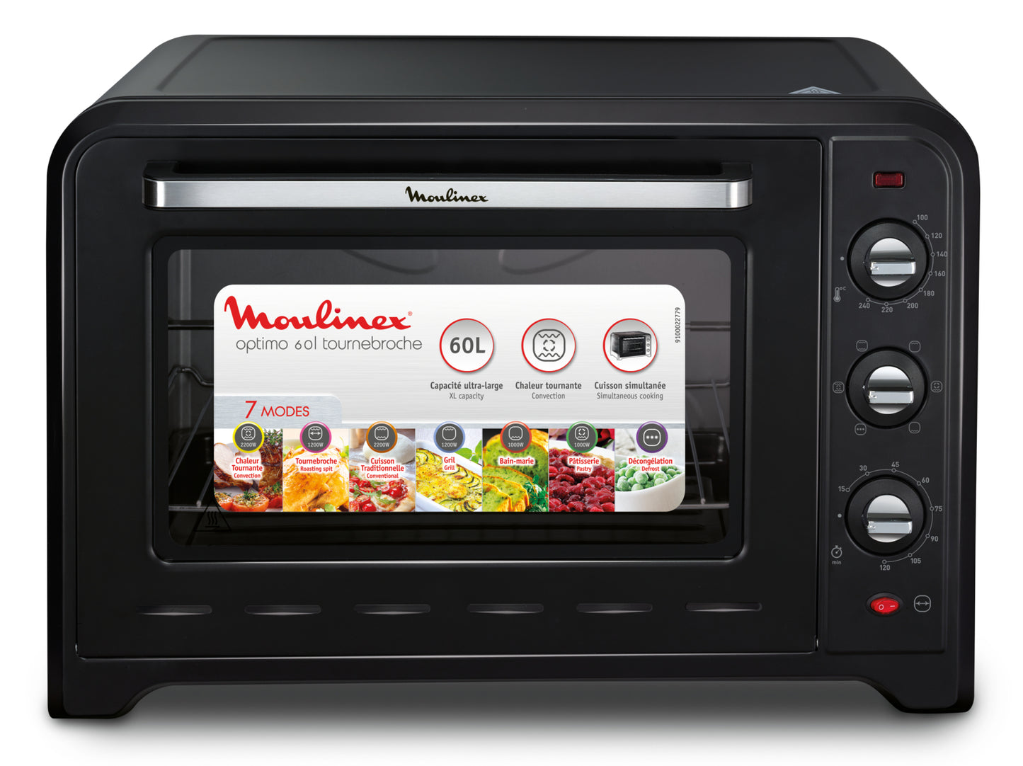 Moulinex OX4958 60 L 2200 W Noir Grill