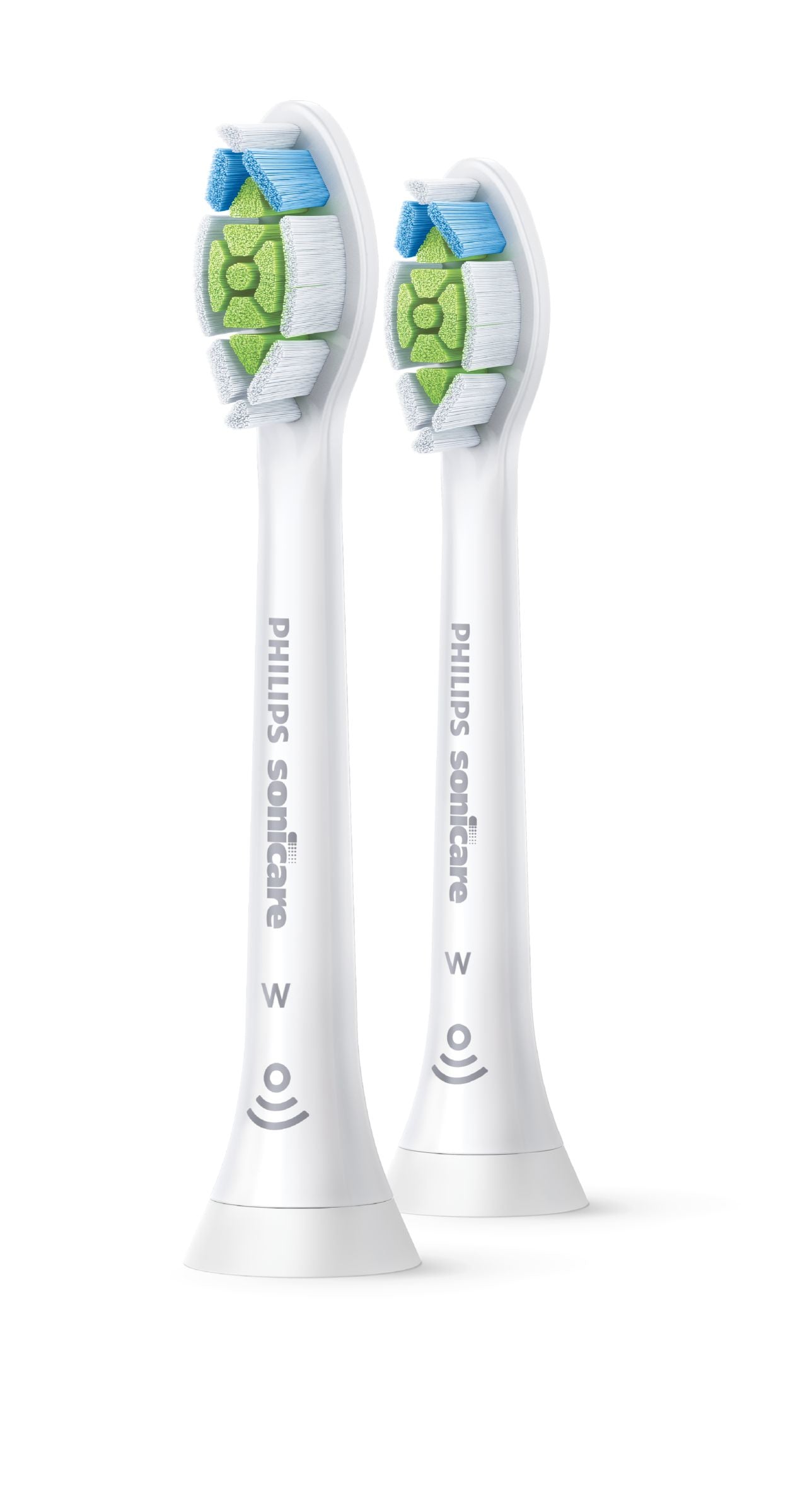 Philips Sonicare W2 Optimal White HX6062/10 Lot de 2 + blanc + têtes de brosse soniques