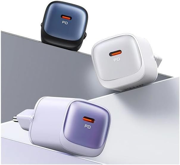 USAMS Chargeur Secteur Compact Et Rapide *gan* USB-c 20w Pd Et Pps Blanc