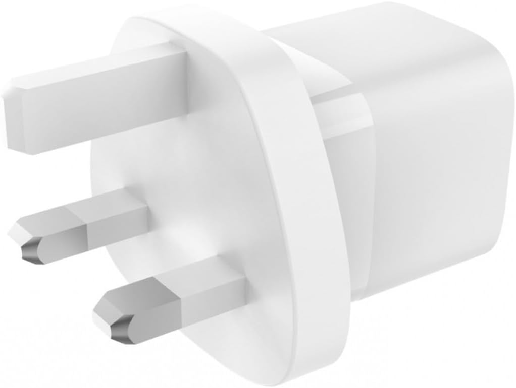JAYM - Chargeur Secteur Prise UK + Dubai 1 USB-c Power Delivery 30w avec Puce Intelligente Qui Adapte La Puissance À L'appareil Connecté