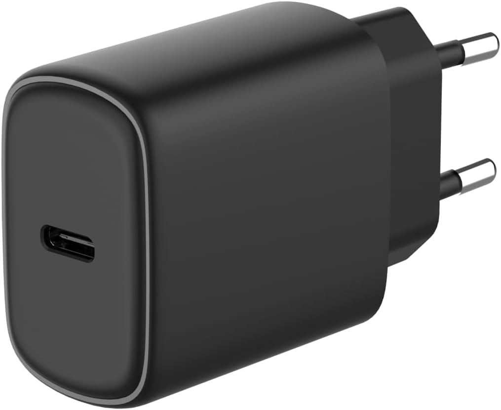 JAYM Chargeur iPhone/MacBook/iPad Pro/Samsung/Google/Android - Chargeur Rapide 20W - Chargeur USB-C - Chargeur Noir
