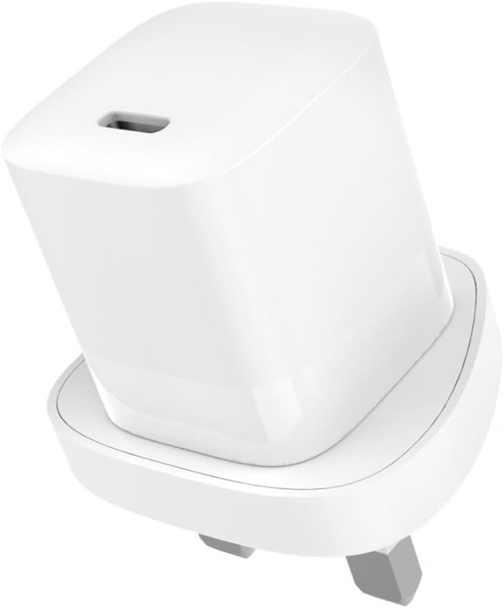 JAYM - Chargeur Secteur Prise UK + Dubai 1 USB-c Power Delivery 30w avec Puce Intelligente Qui Adapte La Puissance À L'appareil Connecté
