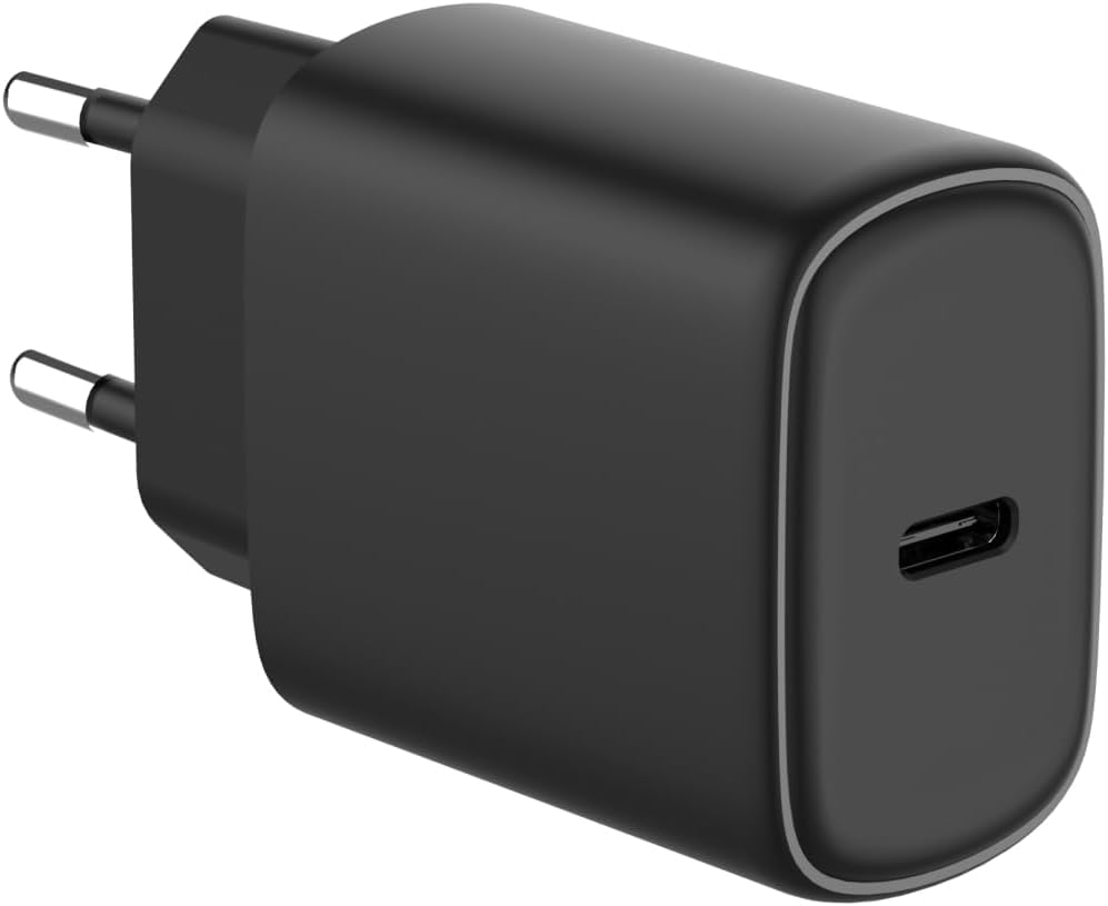 JAYM Chargeur iPhone/MacBook/iPad Pro/Samsung/Google/Android - Chargeur Rapide 20W - Chargeur USB-C - Chargeur Noir