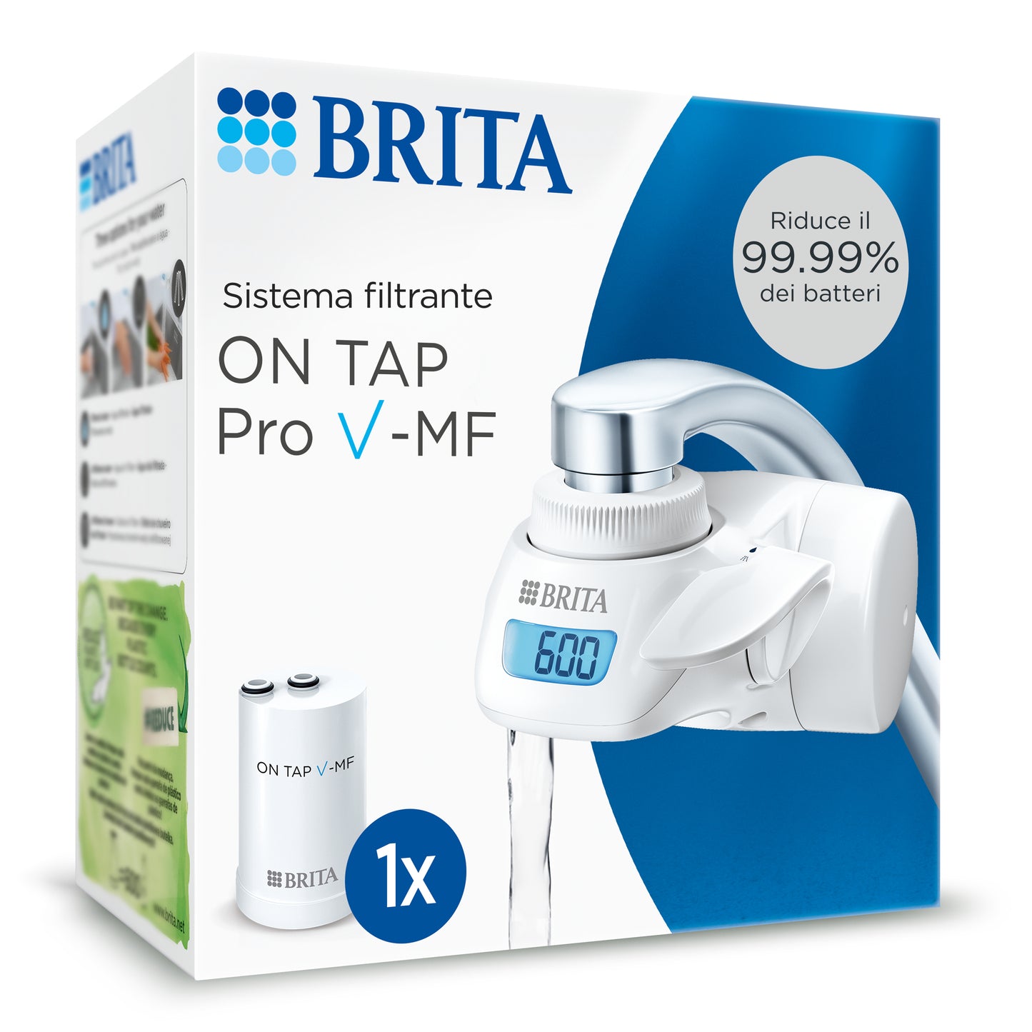 Brita 1052073 filtre à eau Filtre à eau pour robinet Blanc