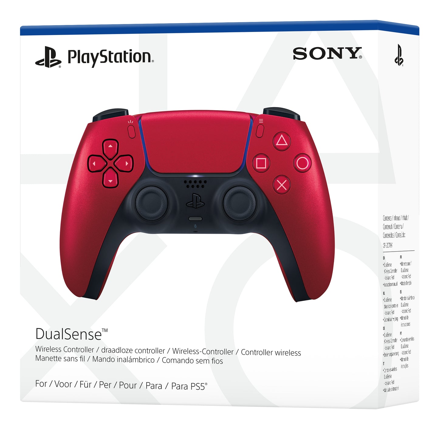 Sony DualSense Rouge Bluetooth/USB Manette de jeu Analogique/Numérique PlayStation 5