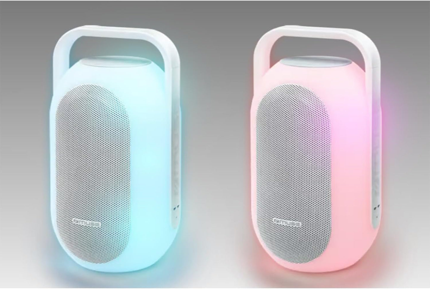 Pickering Enceinte Autonome 60W Lumières Couleurs intégrées, Bluetooth - 5 Sons de la Nature - Anti-éclaboussures IPX4 - Mains Libres