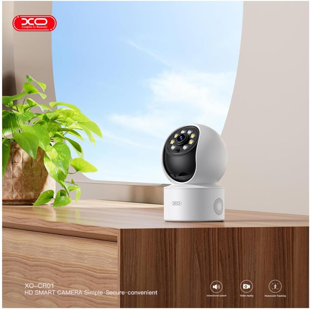 NONAME Camera WiFi pour Interieur avec Enregistrement - Rotative 340° Et Inclinable 68° - avec Eclairages LED