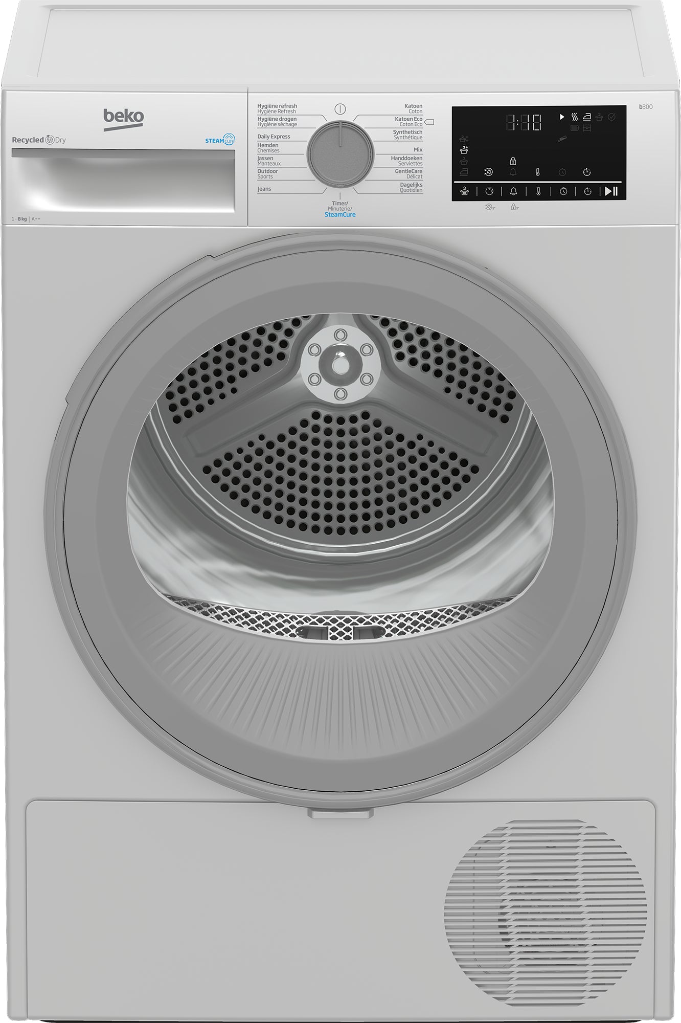 Beko B3T6823WS sèche-linge Pose libre Charge avant 8 kg A++ Blanc