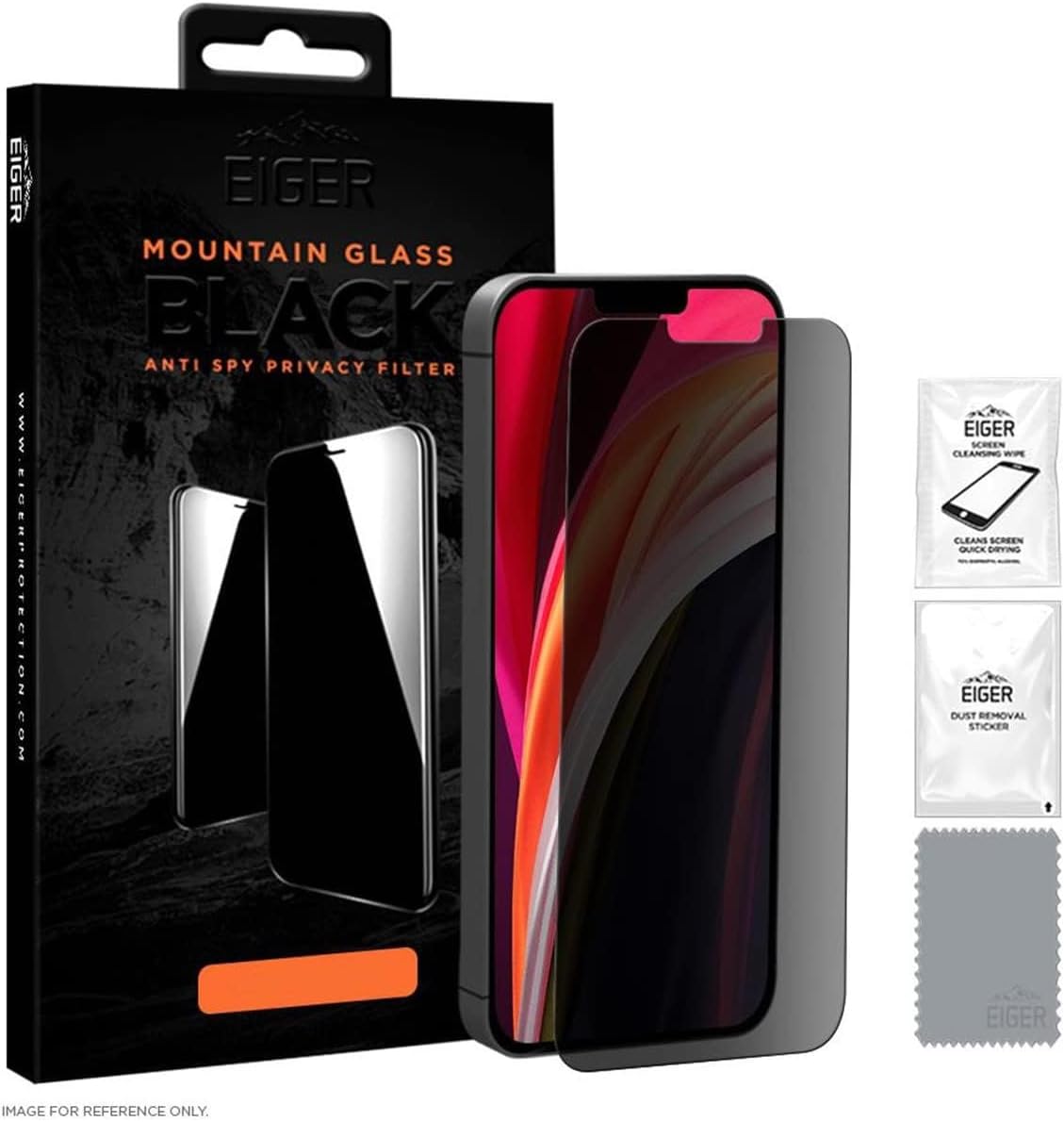 EIGER Mountain Glass - Verre Trempe Premium 2.5d Privacy pour Apple Iphone 16 Pro
