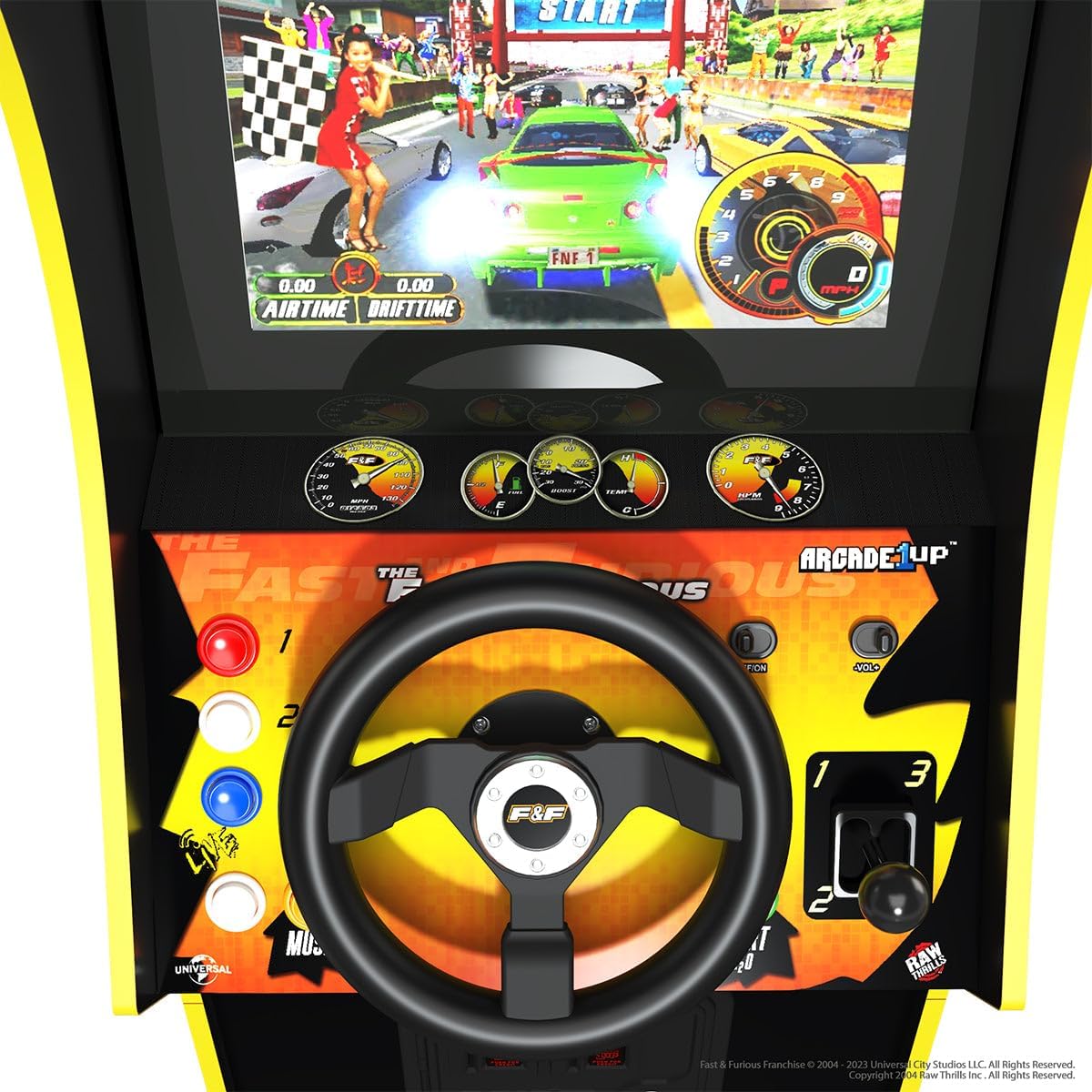 Arcade1Up THE FAST & THE FURIOUS DELUXE ARCADE GAME