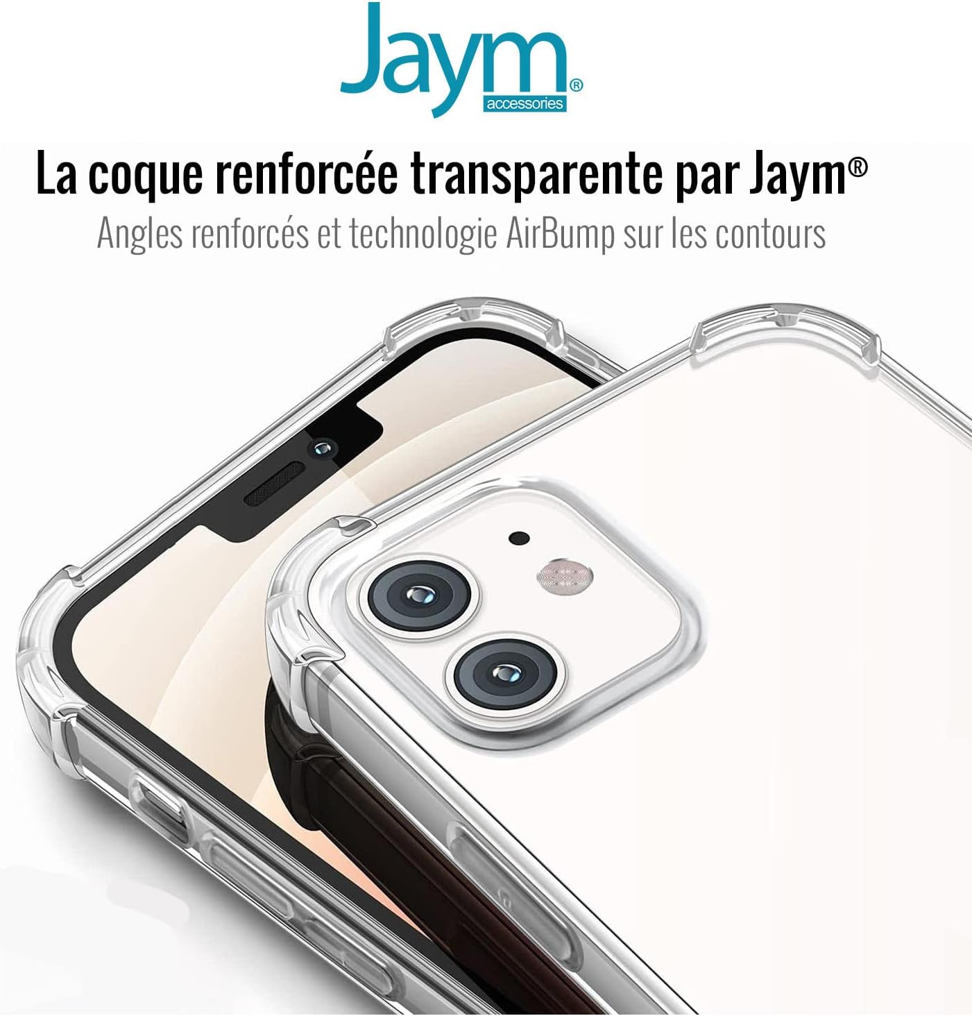 JAYM Coque iPhone 16e - Coque renforcée - Coque résistante - Coque Anti-Chute 2m - Coque Protection Transparente - Coque Apple iPhone