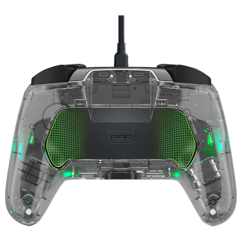 PDP Afterglow Deluxe+ Transparent USB Manette de jeu Analogique/Numérique Nintendo Switch, Nintendo Switch OLED
