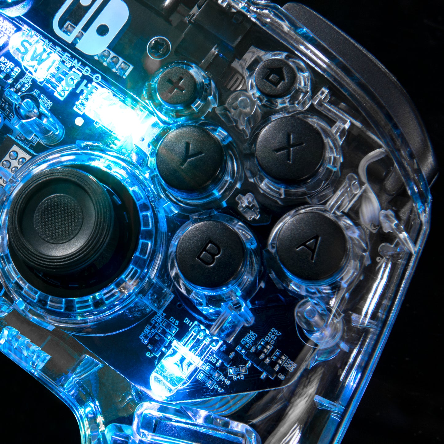 PDP Afterglow Noir, Transparent Manette de jeu Analogique/Numérique Nintendo Switch, Nintendo Switch Lite, Nintendo Switch OLED