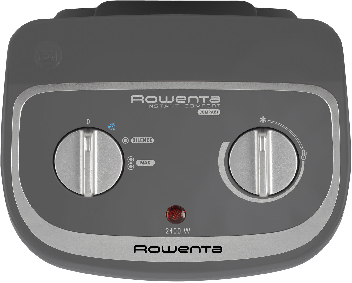 Rowenta Instant Comfort Compact SO2330 Intérieure Gris, Noir 2400 W Chauffage de ventilateur électrique