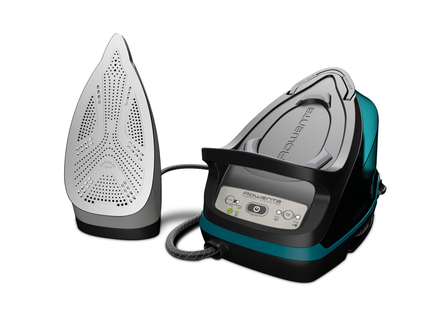 Rowenta DG7623 2200 W 1,1 L Semelle Laser HD Microsteam 400 Noir, Bleu