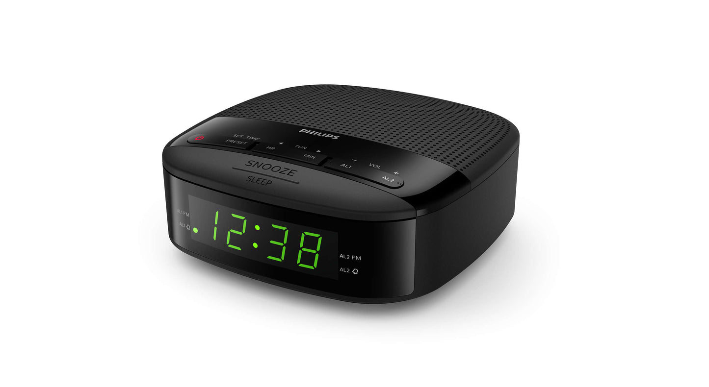 Philips TAR3205/12 Radio portable Horloge Numérique Noir