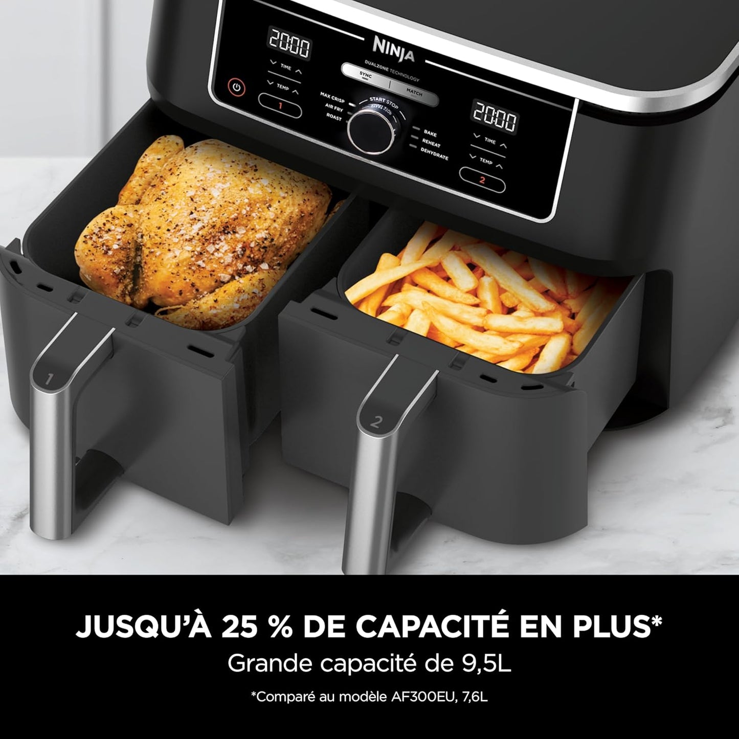 NINJA AIR FRYER AF400EU DUAL ZONE