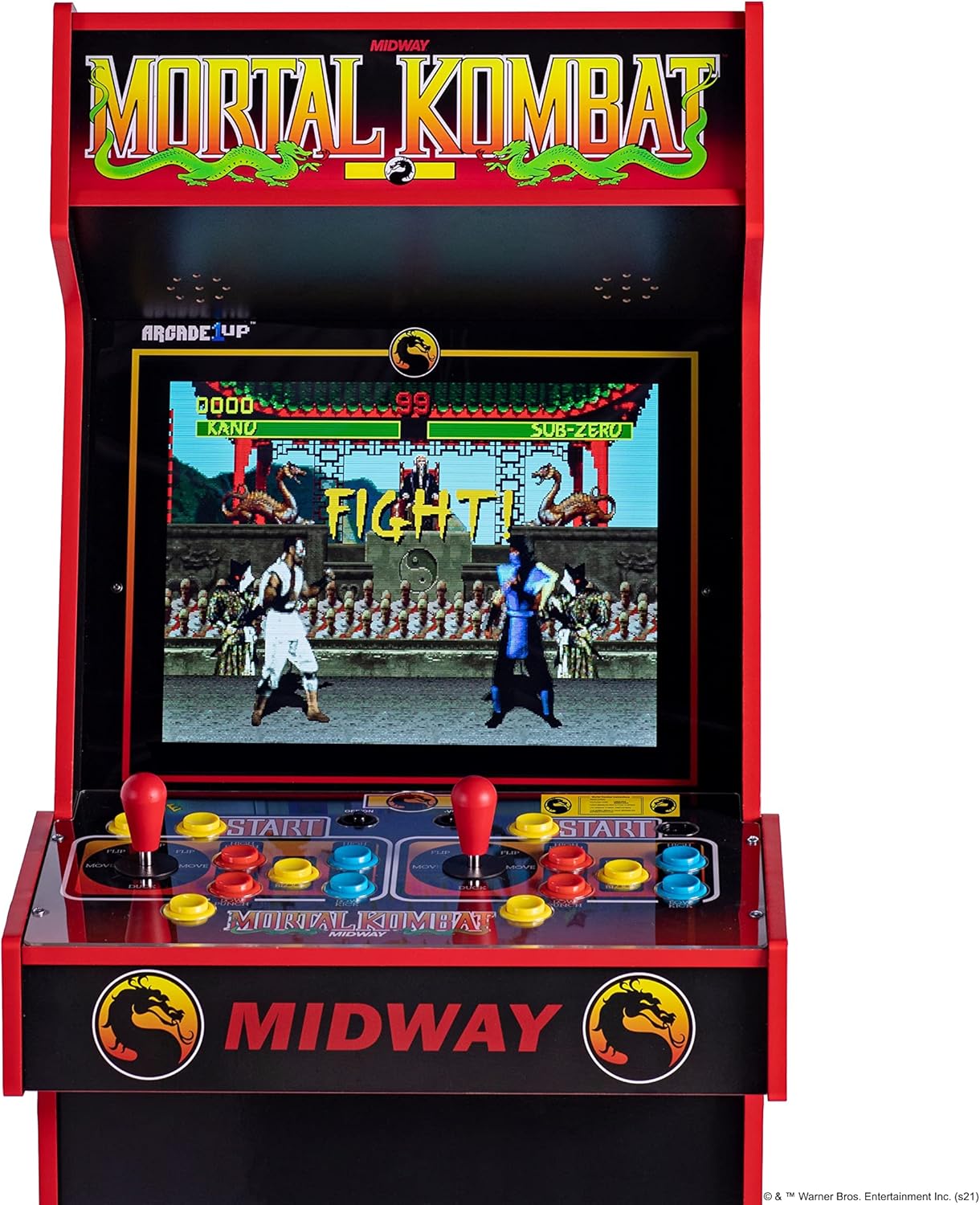 Arcade1Up MORTAL KOMBAT LEGACY 14 GAMES Wifi ENABLED ARCADE MACHINE