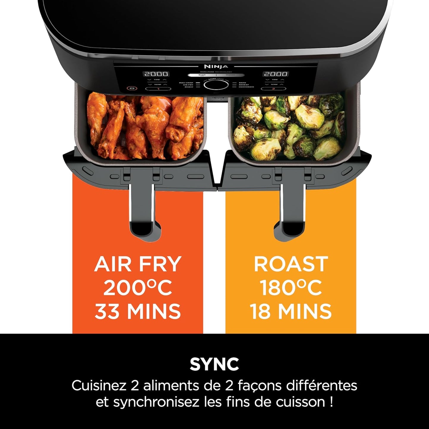 NINJA AIR FRYER AF400EU DUAL ZONE