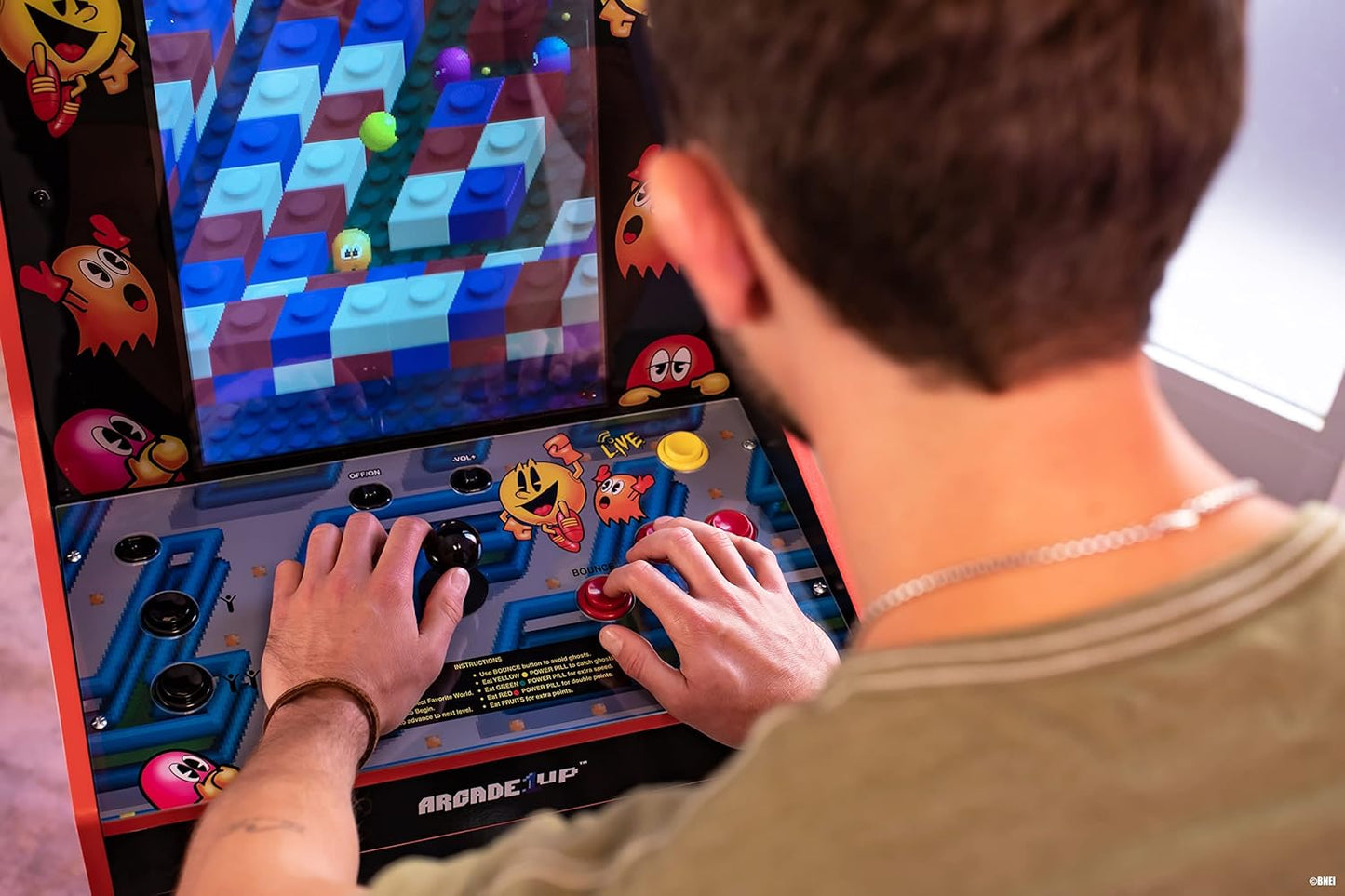 Arcade1Up PAC-MANIA EDITION LEGACY 14 GAMES Wifi ENABLED ARCADE MACHINE