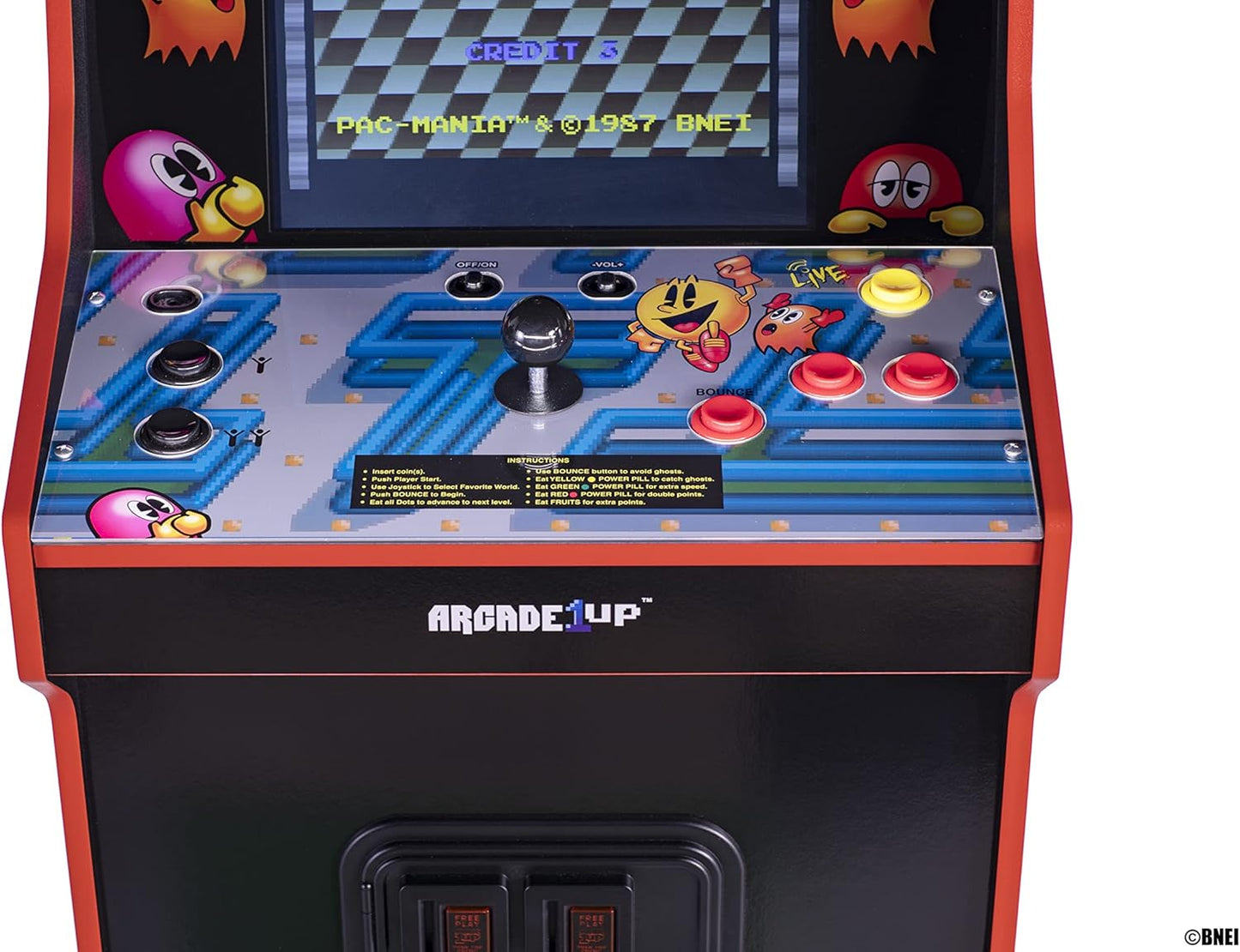 Arcade1Up PAC-MANIA EDITION LEGACY 14 GAMES Wifi ENABLED ARCADE MACHINE