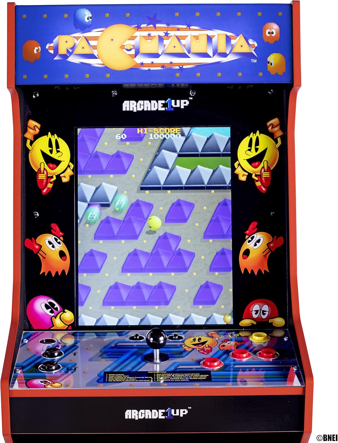Arcade1Up PAC-MANIA EDITION LEGACY 14 GAMES Wifi ENABLED ARCADE MACHINE