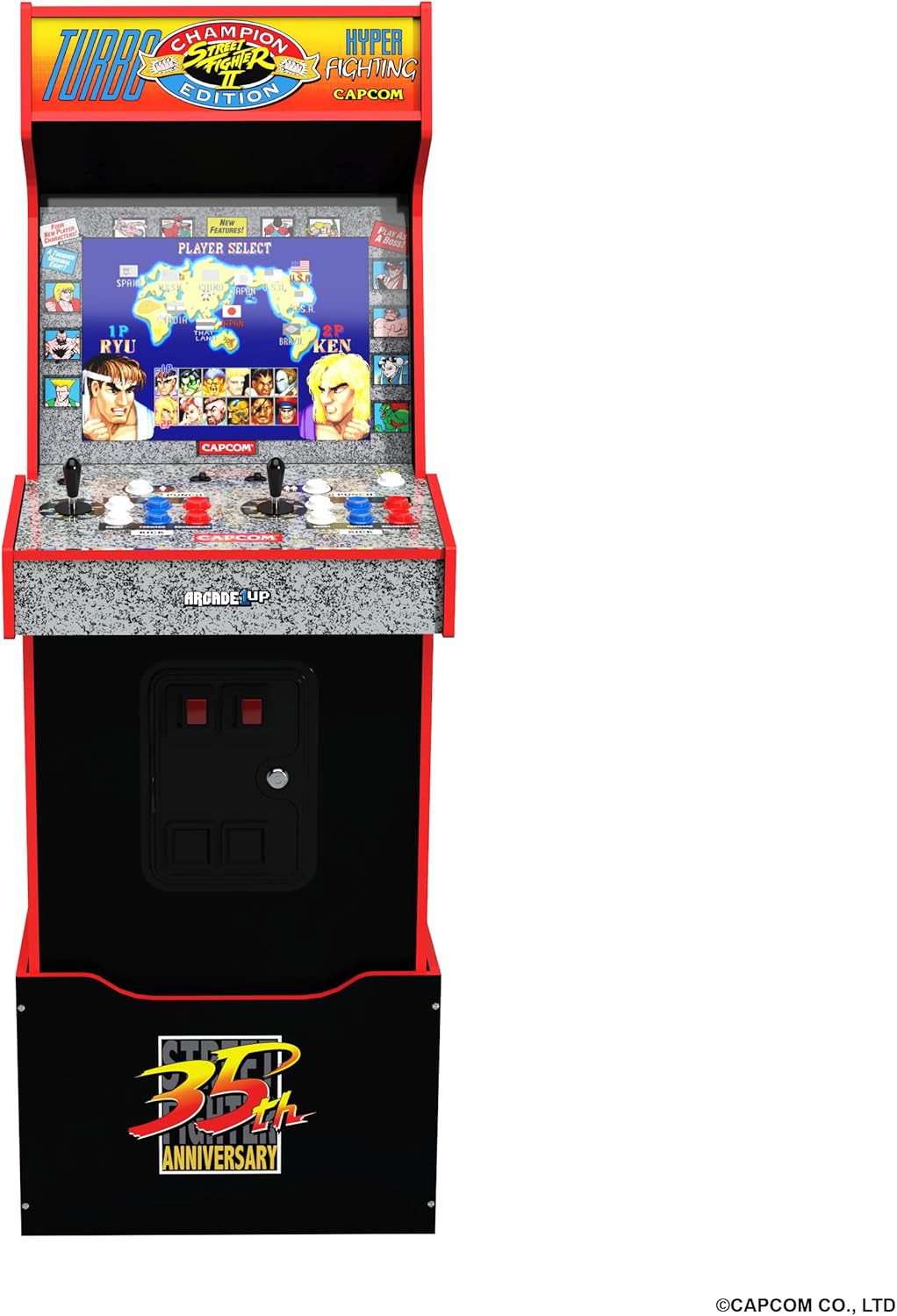 Arcade1Up STREET FIGHTER LEGACY 14 GAMES Wifi ENABLED ARCADE MACHINE
