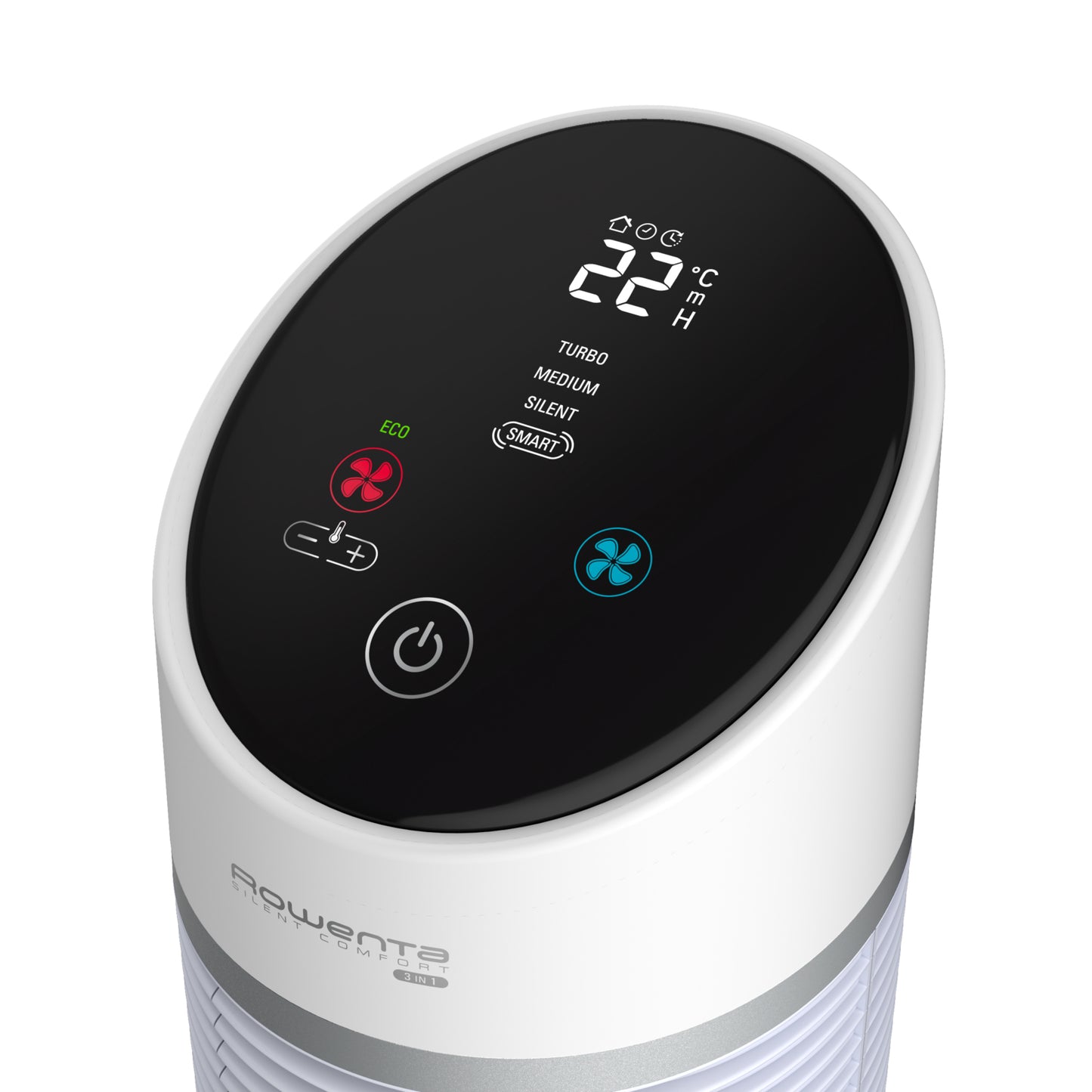 Rowenta Silent Comfort 3-in-1 HQ8120 Intérieure Argent 2400 W Chauffage de ventilateur électrique