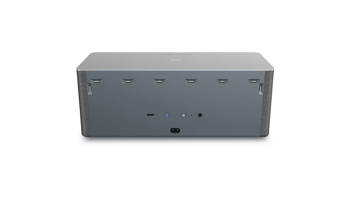 Philips TAW6505/10 haut-parleur portable et de fête Enceinte portable stéréo Gris 80 W