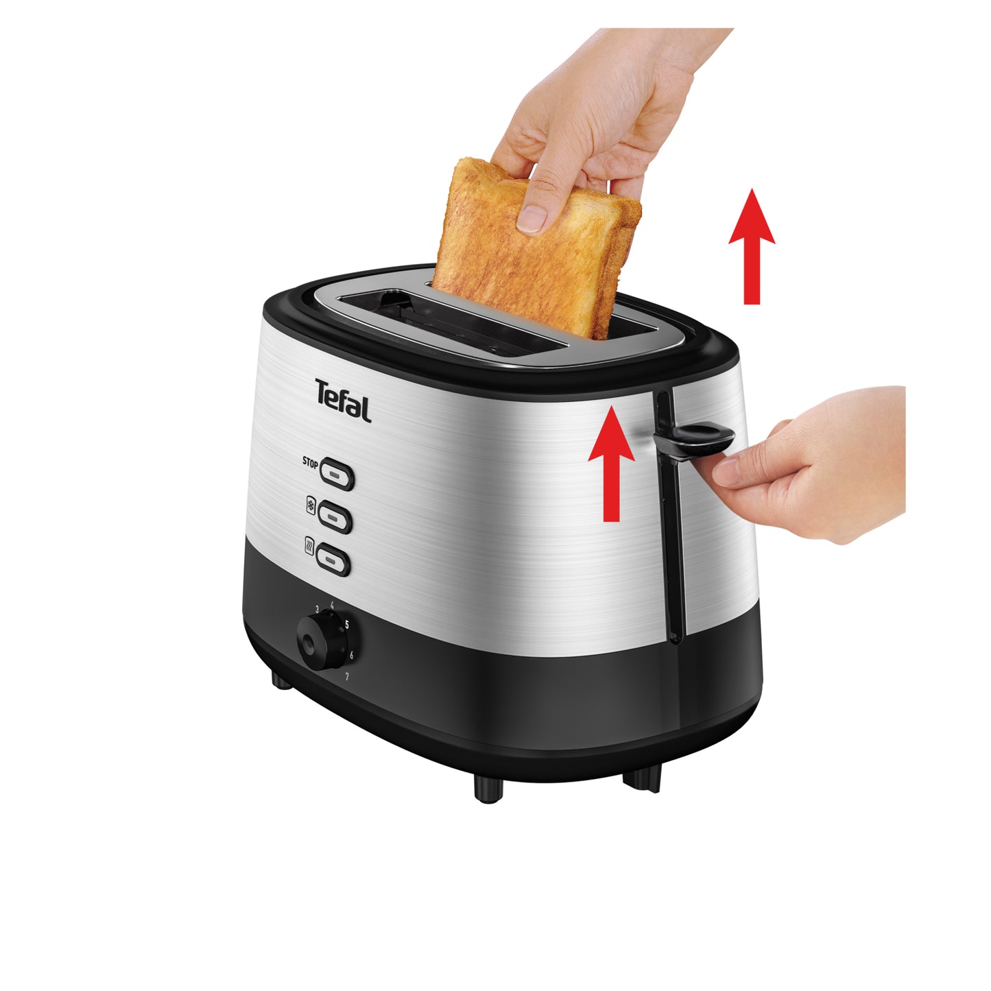 Tefal New Equinox TT520D 2 part(s) Noir, Acier inoxydable