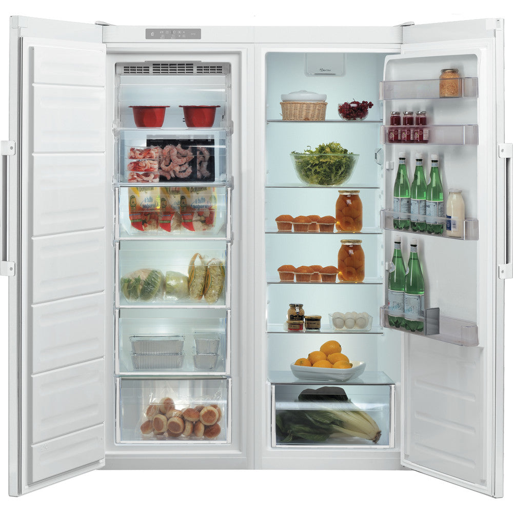 Whirlpool SW6A2QW2 réfrigérateur Pose libre 322 L E Blanc
