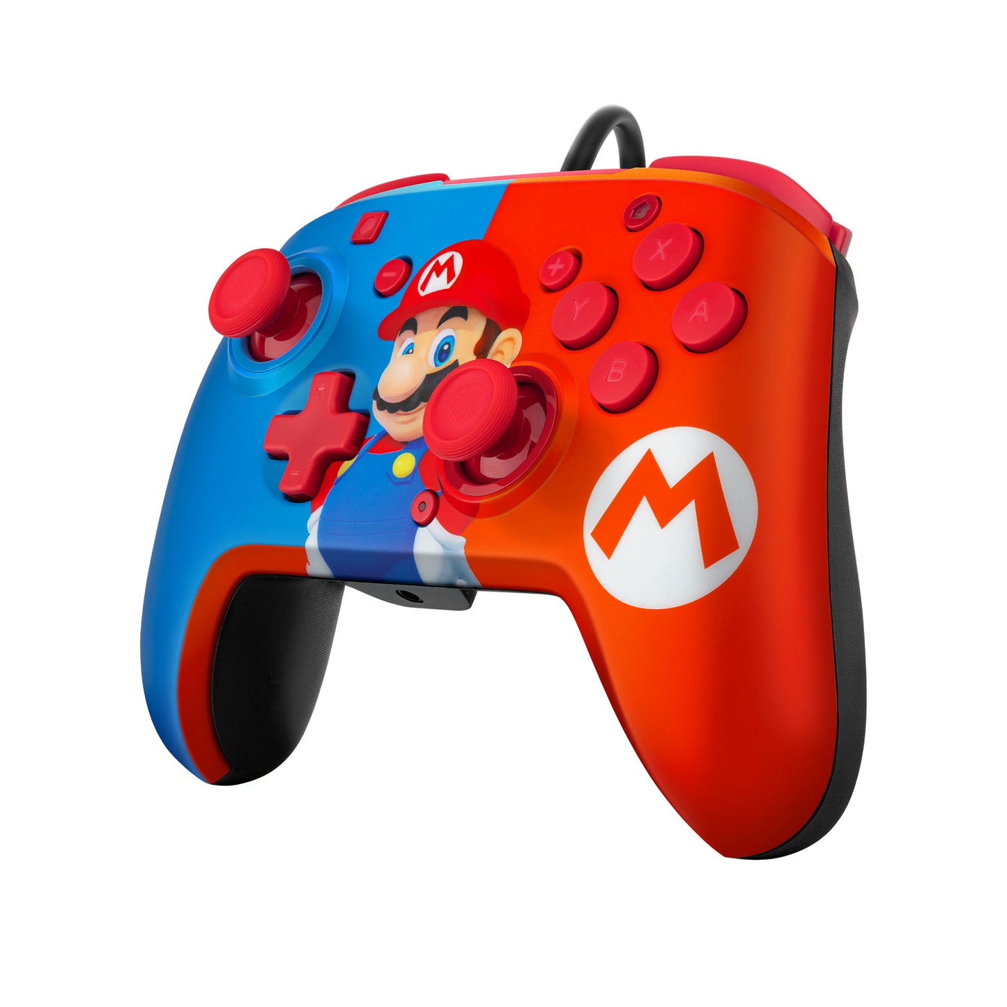 PDP REMATCH: Power Pose Mario Bleu, Rouge USB Manette de jeu Analogique/Numérique Nintendo Switch, Nintendo Switch OLED