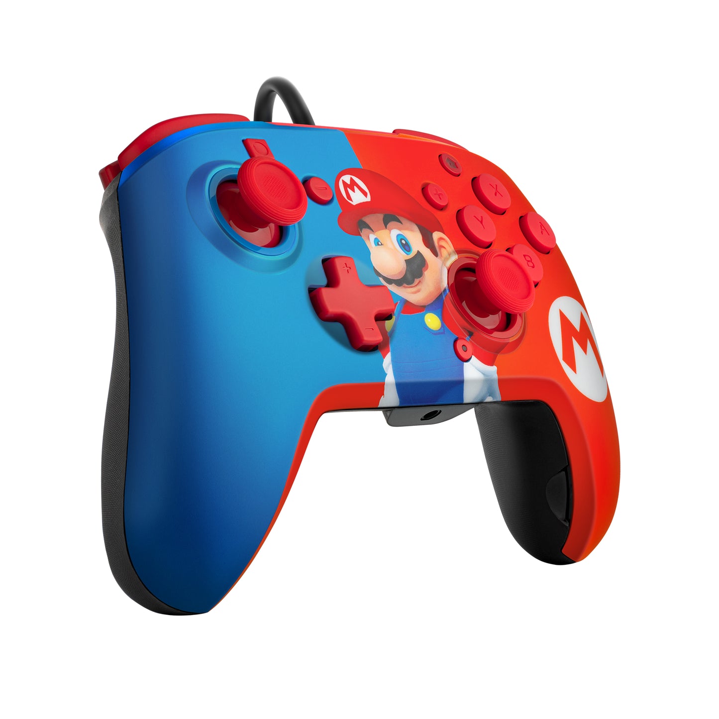 PDP REMATCH: Power Pose Mario Bleu, Rouge USB Manette de jeu Analogique/Numérique Nintendo Switch, Nintendo Switch OLED