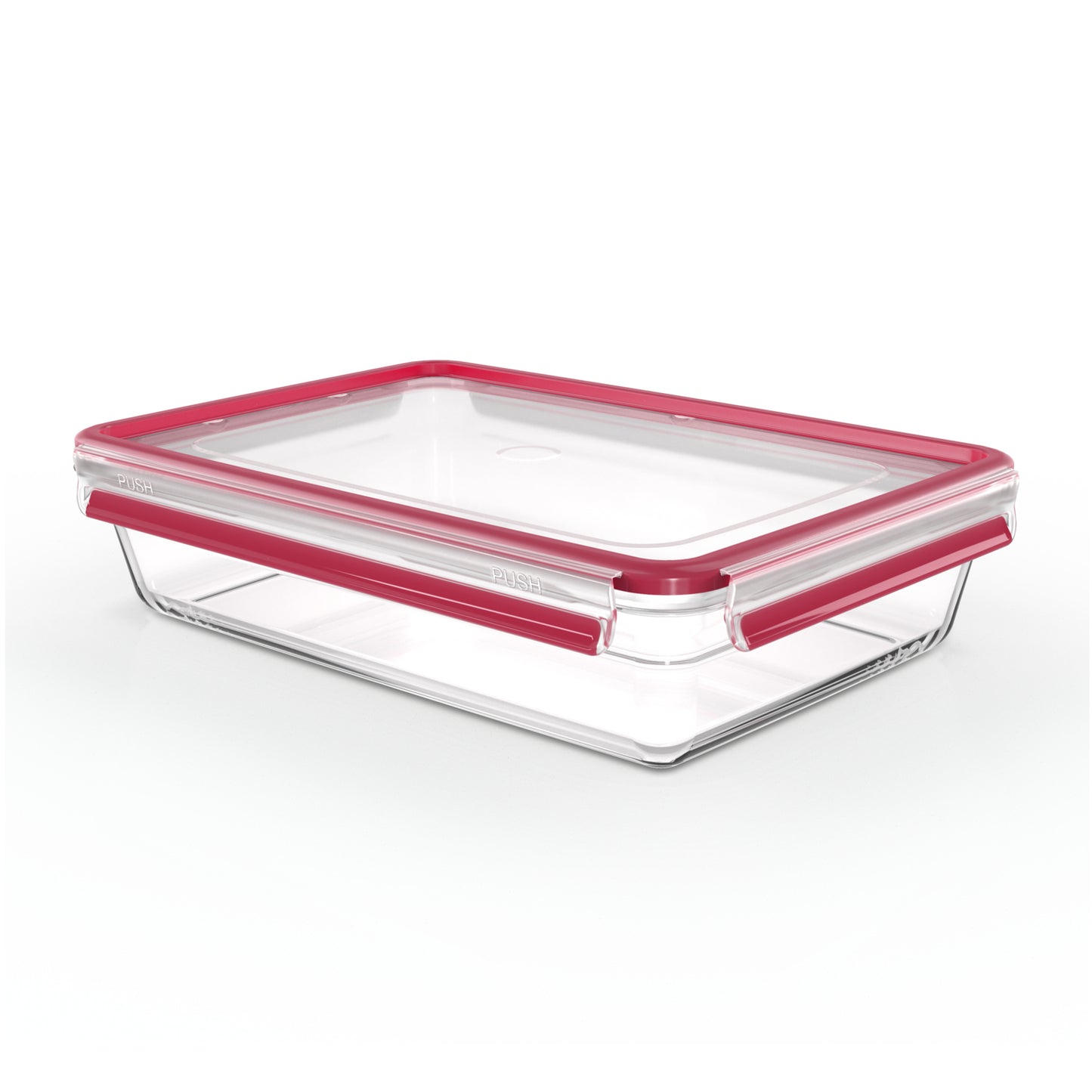 Tefal MasterSeal N10412 Rectangulaire Boîte 3 L Transparent, Rouge 1 pièce(s)