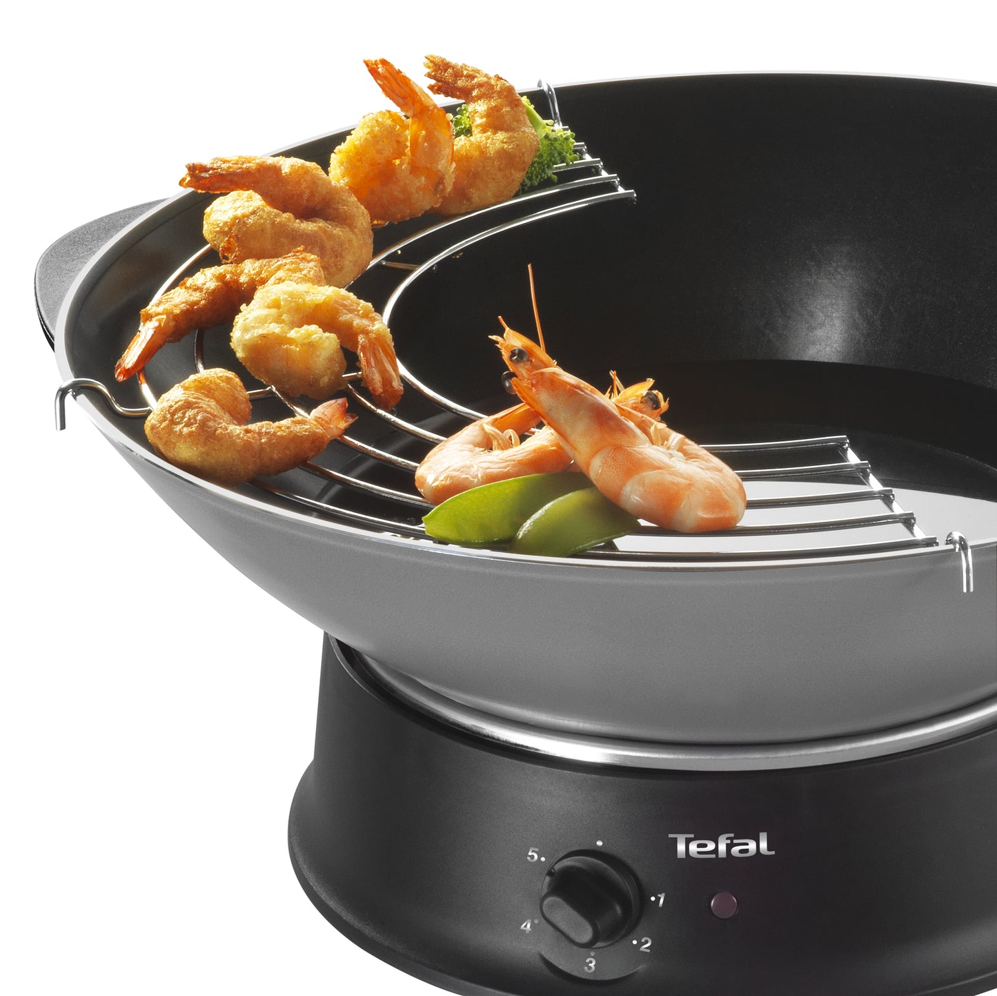 Tefal Multiwok WO3000 Argent 1200 W