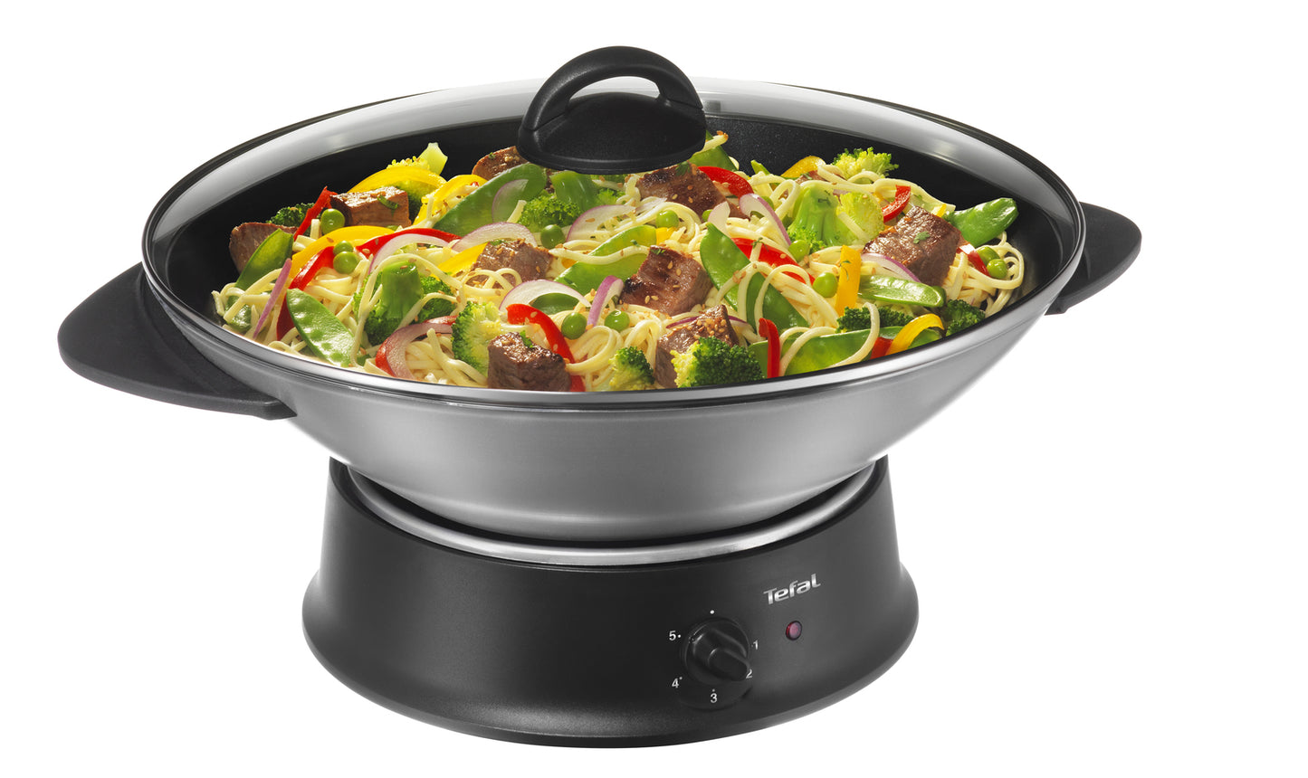 Tefal Multiwok WO3000 Argent 1200 W