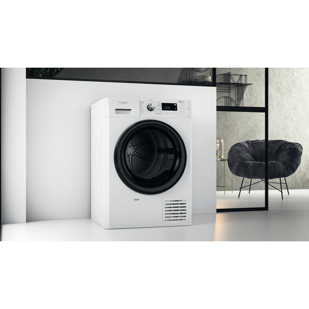 Whirlpool FFT CM11 8XB BE sèche-linge Pose libre Charge avant 8 kg B Blanc