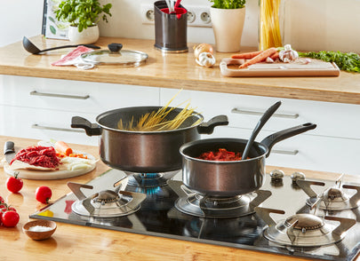 Tefal Easy Cook & Clean B5544602 casserole à sauce Rond Noir, Marron