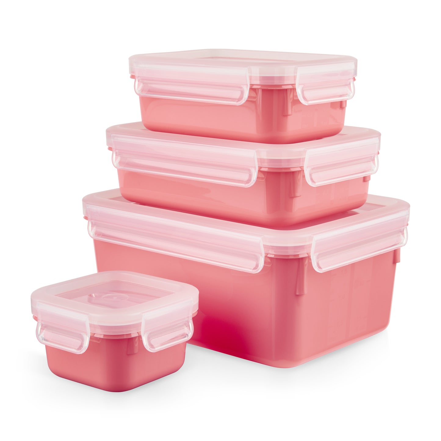 Tefal MasterSeal N10309 Rectangulaire Boîte Corail 4 pièce(s)