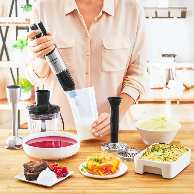 Moulinex INFINYFORCE PRO DD95JD 0,8 L Mélangeur par immersion 1200 W Noir, Acier inoxydable