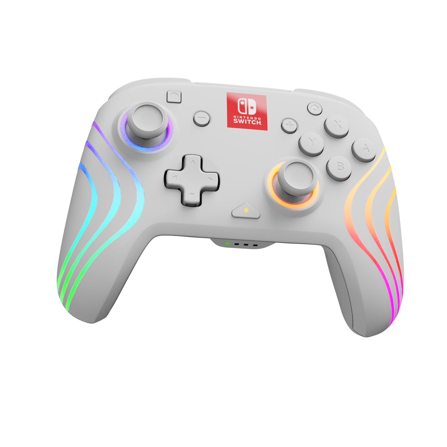PDP Afterglow Wave Blanc Manette de jeu Analogique/Numérique Nintendo Switch, Nintendo Switch OLED
