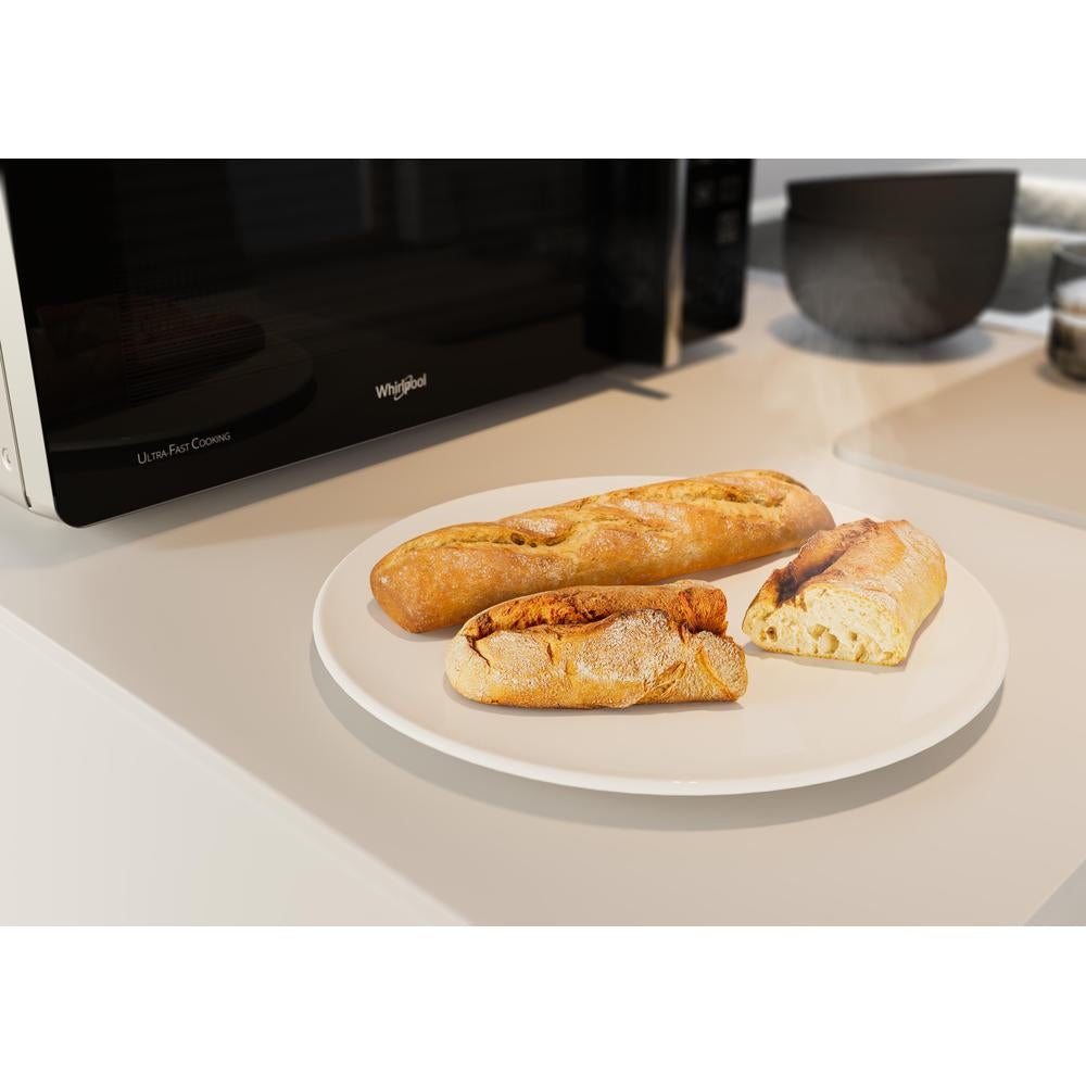 Whirlpool Chef Plus MCP 349 SL Argent Micro-onde combiné Comptoir 25 L 800 W