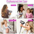 Sèche Cheveux 2000W DOOSL Sèche-Cheveux Ionique Professionnel Soins Capillaire à Température Constante 3 Embouts 3 Vitesse